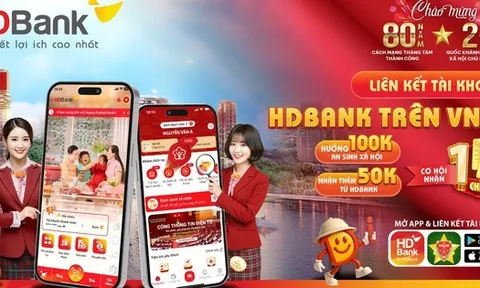 Nhiều ngân hàng tặng tiền, vàng cho khách liên kết tài khoản an sinh xã hội trên VNeID