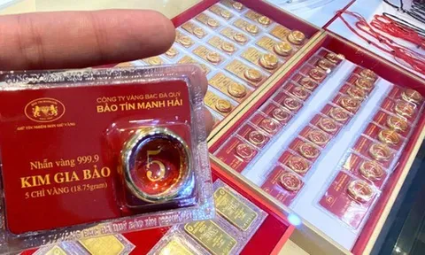 Cuối ngày 2/12: Giá vàng nhẫn tại Bảo Tín Minh Châu tiếp tục giảm