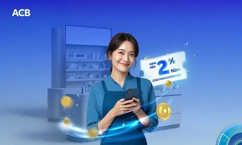 Giữa lúc lãi suất tăng, ACB ngược dòng giảm đến 2%/năm lãi vay cho hộ kinh doanh