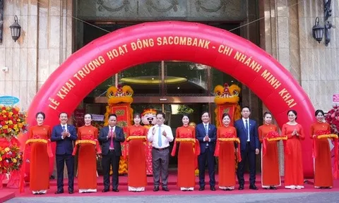 Sacombank khai trương Chi nhánh Minh Khai tăng kết nối tài chính tại trung tâm TP.HCM