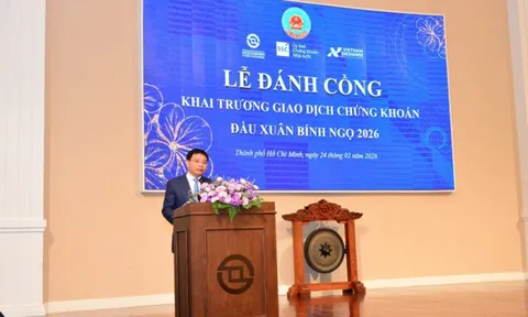 Năm 2026 phấn đấu quy mô thị trường chứng khoán đạt ít nhất 100% GDP