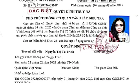 Truy nã toàn quốc Nguyễn Thị Tú Trinh SN 2002