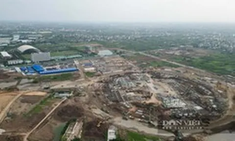 Bất ngờ về hình hài của sân vận động 60.000 chỗ chuẩn quốc tế tại Hưng Yên dần lộ diện