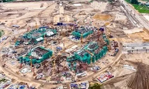 Diện mạo sân vận động Hùng Vương 135.000 chỗ ngồi sau nửa năm thi công thần tốc
