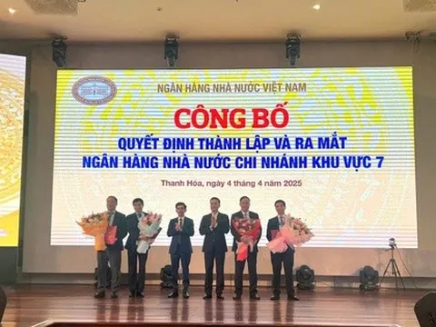 Thành lập Ngân hàng Nhà nước Khu vực 7 (Nam Định, Hà Nam, Ninh Bình, Thanh Hóa), ông Trần Thế Hùng giữ chức Giám đốc