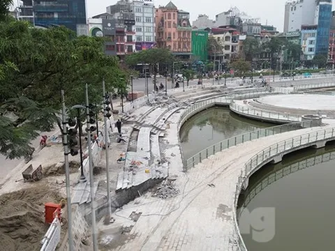 Hà Nội: Hình hài hồ Hoàng Cầu sau 9 tháng thi công cải tạo