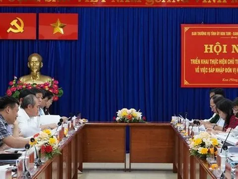 Quảng Ngãi và Kon Tum thống nhất trình Trung ương đề án sáp nhập trước 1-5