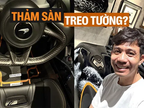 Được hãng tặng phụ kiện kê chân hàng thửa cho McLaren Elva trăm tỷ, Minh Nhựa thắc mắc để xài hay… đóng khung treo tường