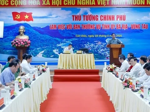 Thủ tướng làm việc với Ban Thường vụ Tỉnh ủy Bà Rịa-Vũng Tàu