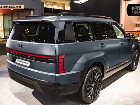 Hyundai Santa Fe đổi đuôi như thế này dễ được người Việt thích hơn: Đèn 'mượn' Sonata, đuôi như Palisade