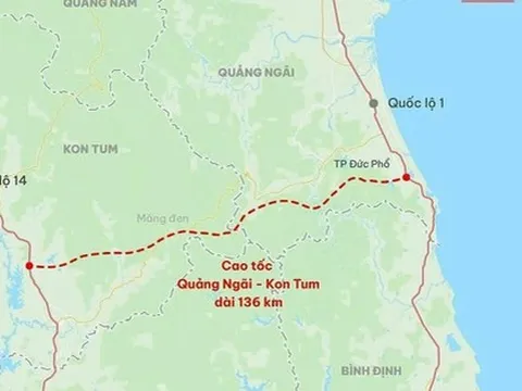 Đề xuất phương án xây cao tốc Quảng Ngãi-Kon Tum