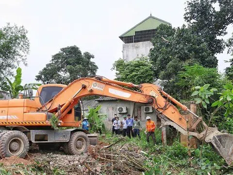 Vĩnh Phúc: Hoàn tất cuỡng chế, thu hồi gần 16ha đất cho dự án đường song song đường sắt Hà Nội - Lào Cai
