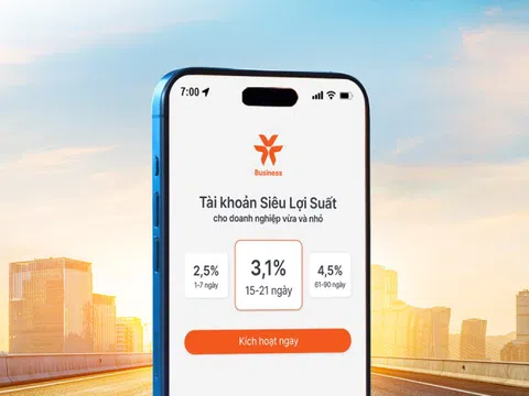 VIB ra mắt tài khoản Siêu Lợi Suất dành cho doanh nghiệp với lợi suất mỗi ngày đến 4,5%/năm
