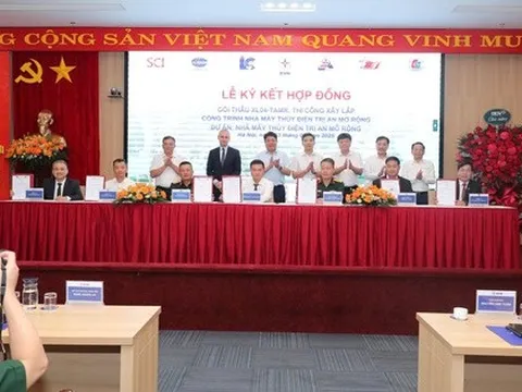 Ký kết gói thầu 1.451 tỉ đồng thi công nhà máy thủy điện Trị An mở rộng