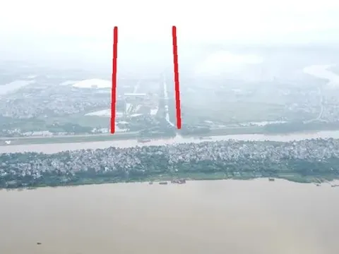 Hiện trường dự án cầu Tứ Liên phía nội thành vẫn 'nằm yên'