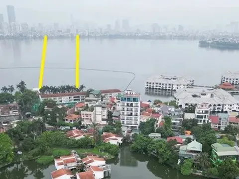 Cận cảnh vị trí được đề xuất làm đường hầm qua Hồ Tây