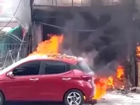 [CLIP] Đổ xăng dọa vợ, cả tiệm gội đầu, quán ăn và ôtô bị lửa bao trùm