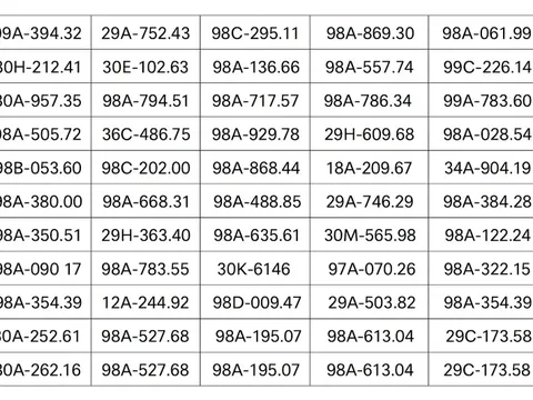 90 chủ xe có biển số sau nhanh chóng nộp phạt nguội theo Nghị định 168