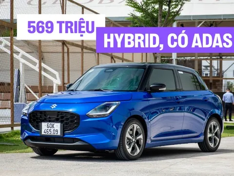Suzuki Swift 2025 ra mắt Việt Nam: Giá 569 triệu, máy hybrid, 6 tính năng ADAS, đấu Mazda2 hatchback