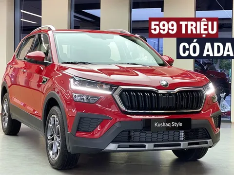 Skoda Kushaq ra mắt Việt Nam: Giá từ 599 triệu đồng, 2 bản, trang bị nội thất xịn, bản 'base' có ADAS cạnh tranh Yaris Cross, Xforce