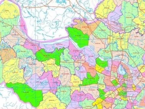 Công bố bản đồ 126 xã phường mới sau sắp xếp ở Hà Nội