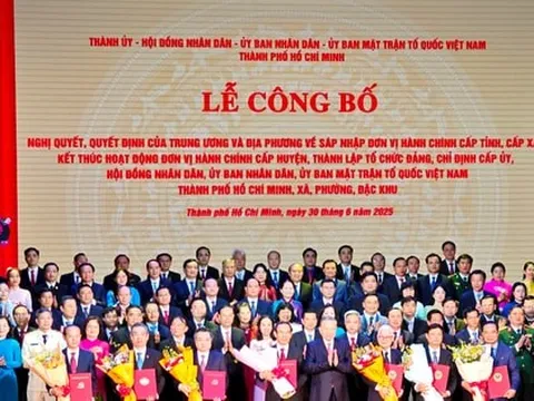 Tổng Bí thư Tô Lâm dự lễ công bố thành lập “siêu đô thị” thành phố Hồ Chí Minh