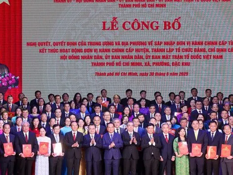 Danh sách 168 tân Bí thư Đảng ủy phường, xã, đặc khu của TP HCM mới
