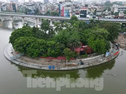 Cận cảnh bán đảo hồ Đống Đa sắp thành công viên, khu vui chơi