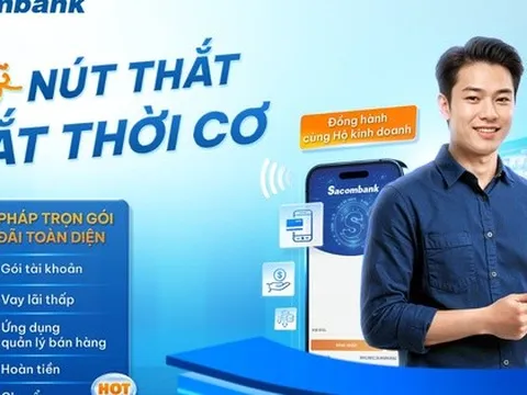 Sacombank đồng hành cùng hộ kinh doanh trong giai đoạn chuyển mình