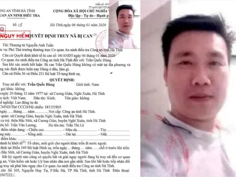Truy nã Trần Quốc Hùng sinh năm 1977
