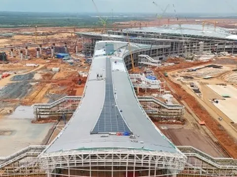 'Trái tim' sân bay Long Thành tăng tốc về đích bất chấp nắng mưa thất thường