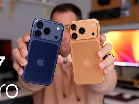 Cận cảnh iPhone 17 Pro Max với màu sắc hoàn toàn mới