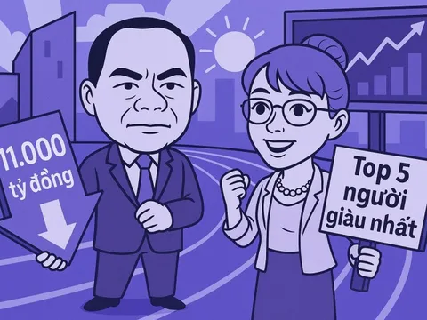 Bà Nguyễn Thị Phương Thảo trở lại Top 5 người giàu nhất khi VJC, HDB tăng vọt, ông Trương Gia Bình vào lại top 10 với khối tài sản 13.100 tỷ đồng
