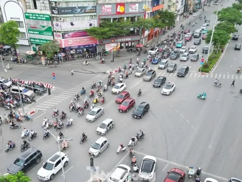 Cận cảnh các nút giao được xác định là 'cửa' kiểm soát xe máy xăng tại Hà Nội
