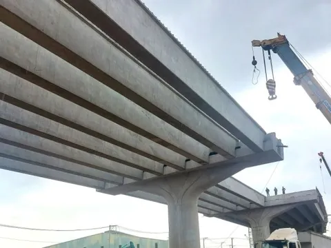 Cận cảnh công trình cầu vượt nút giao phức tạp nhất tuyến Vành đai 3 TPHCM