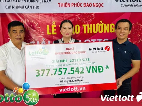 Tính năng chia giải Độc đắc của Lotto 5/35 có gì hấp dẫn?