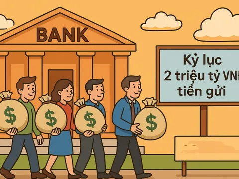 Chưa từng có: Hai ngân hàng Việt cùng cán mốc 2 triệu tỷ đồng tiền gửi