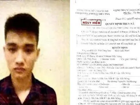 Truy nã Vũ Công Sơn sinh năm 2000