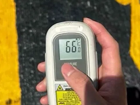 VIDEO: Nhiệt độ bề mặt sân bay Nội Bài chạm "kỷ lục" 66 độ C