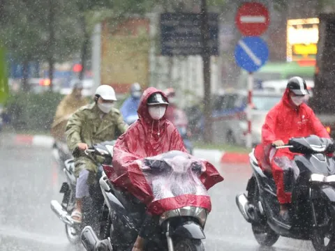 Từ chiều tối nay, miền Bắc đón mưa rất lớn