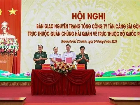 Bàn giao DN quốc phòng nắm ½ thị phần cảng biển cả nước trực thuộc Quân chủng Hải quân về trực thuộc Bộ Quốc phòng