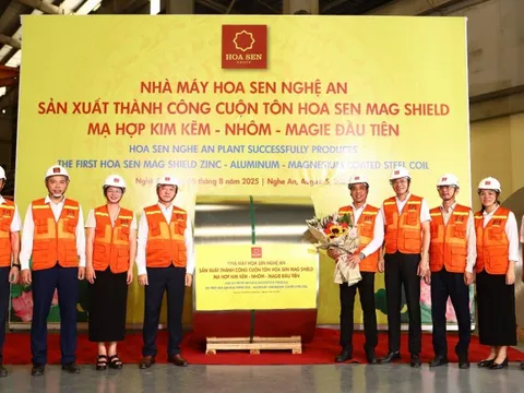 Tập đoàn Hoa Sen sản xuất thành công Tôn siêu bền Hoa Sen Mag Shield