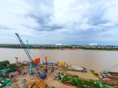 Hiện trạng dự án cầu Tứ Liên gần 20.000 tỷ đồng sau hơn 2 tháng triển khai