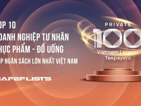 Công bố 10 Công ty tư nhân Thực phẩm - Đồ uống nộp ngân sách lớn nhất Việt Nam