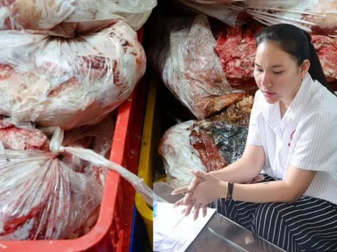 Đồng loạt khám xét 3 nhà kho của "trùm thực phẩm giả" Vũ Thị Hường: Hàng chục tấn thịt bốc mùi hôi thối