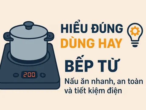 Nấu nhanh, an toàn và tiết kiệm điện bằng bếp từ nếu bạn 'hiểu đúng – dùng hay'
