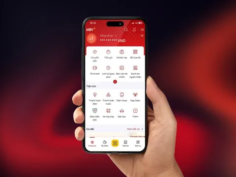 Ứng dụng MBV ra mắt: Bước chuyển số toàn diện của ngân hàng hiện đại