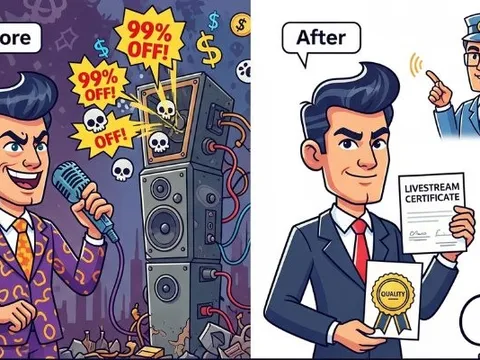 [Chuyện gì đang xảy ra] "Tổ trưởng dân phố" ra tay: Chiến thần livestream quảng cáo lố bị "tuýt còi"!