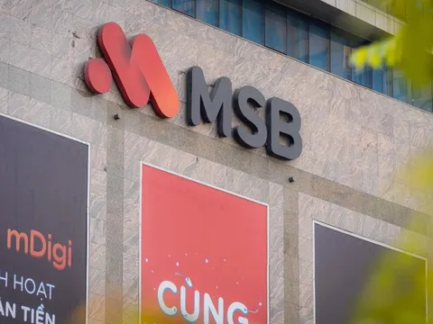 Ngày 9/9, MSB chốt danh sách cổ đông nhận cổ tức bằng cổ phiếu tỉ lệ 20%