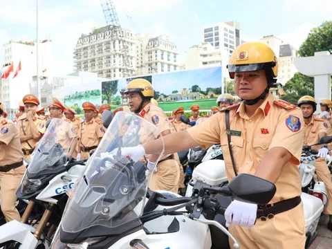 Hơn 600 CSGT từ 33 tỉnh thành "tiếp sức" cho Hà Nội phục vụ ngày trọng đại của đất nước